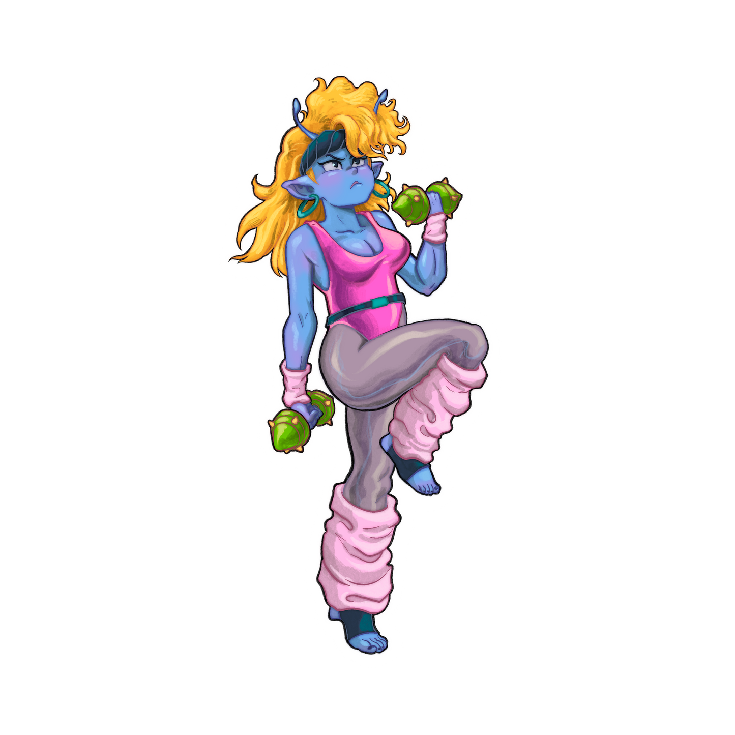 Alien Aerobics Abduction Sticker Pack