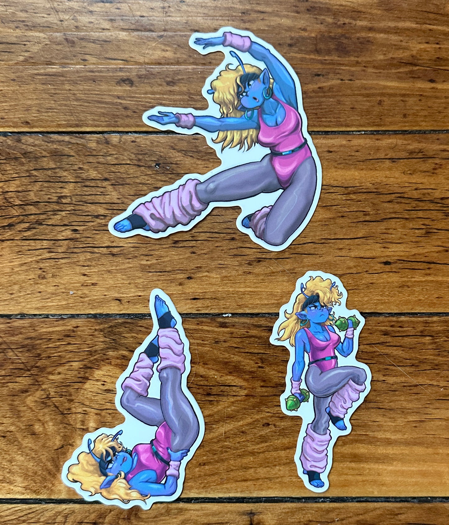Alien Aerobics Abduction Sticker Pack